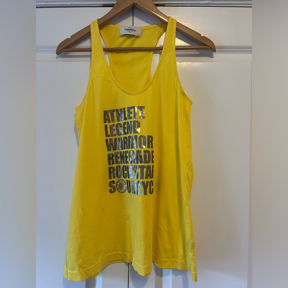 Soul Cycle Ladies Yellow Tank